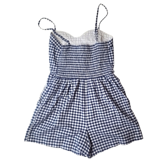 Abercrombie & Fitch Gingham Romper Small - Picture 3 of 5